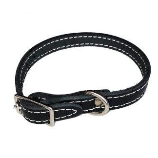 Northern Heritage Leather Collar 1/2" x 18" Black
