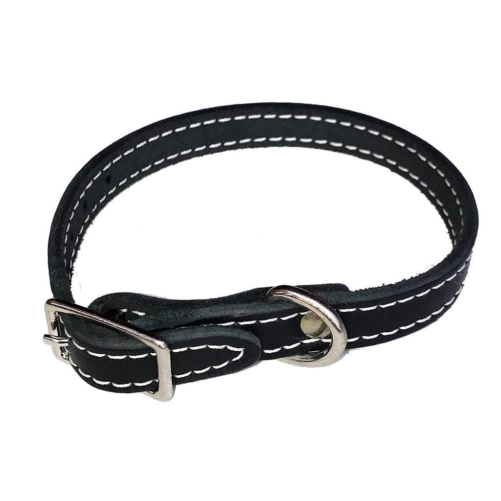 Northern Heritage Leather Collar 1/2" x 16" Black