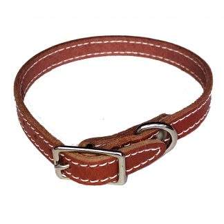 Northern Heritage Leather Collar 1/2" x 16" Brick