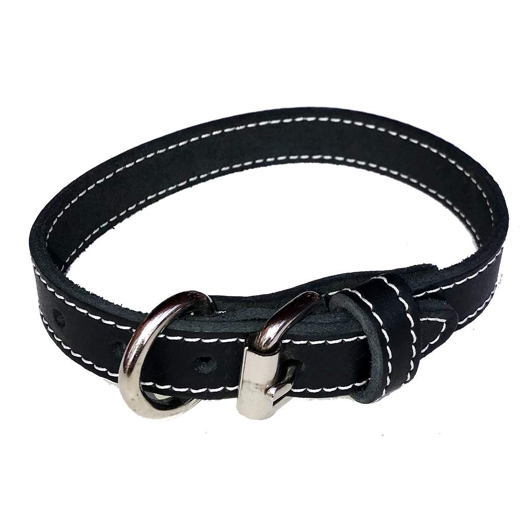 Northern Heritage Leather Collar 3/4" x 18" Black