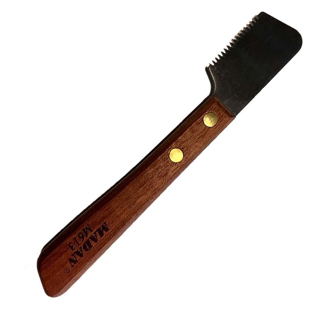 Madan Stripping Knife Short Blade Coarse