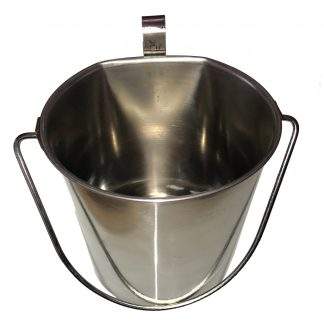 Stainless Steel Bucket with Hook 2qt