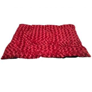 Swirl Pet Bed Large 35 x 23" Red