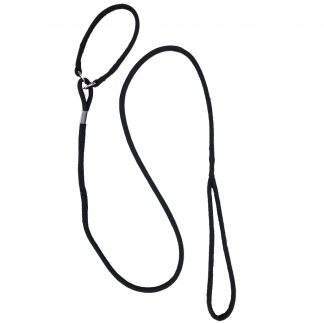 One Piece Coastcord Martingale Show Lead 16" Black