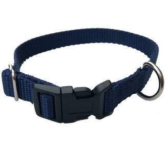 Nylon Adjustable Collar 5/8", 9-13" Pacific Blue