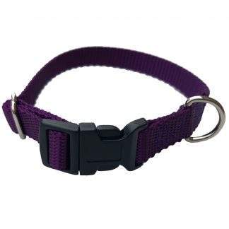 Nylon Adjustable Collar 5/8", 9-13" Wildflower Purple