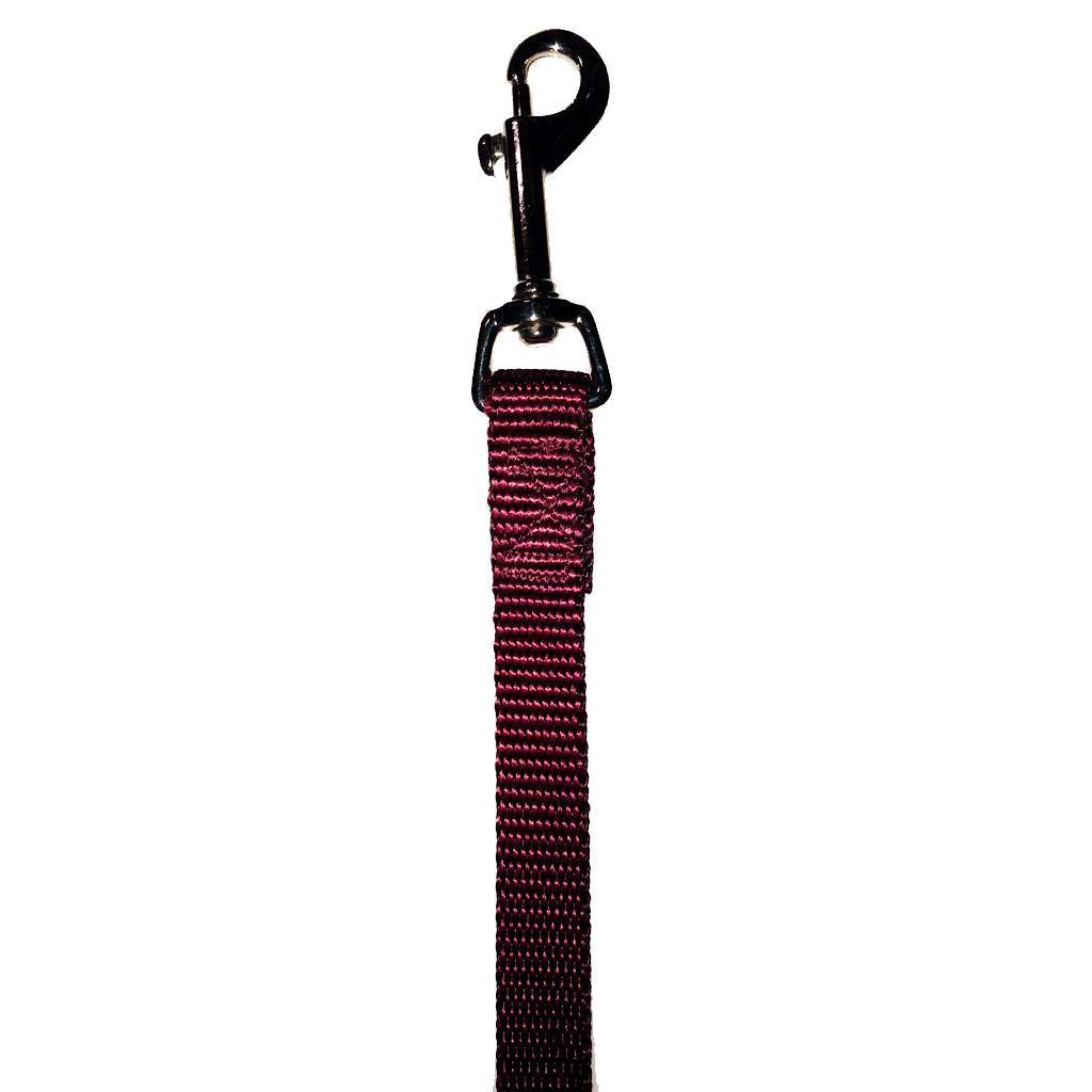 Nylon Lead 5/8" x 6' Burgundy Unleashed