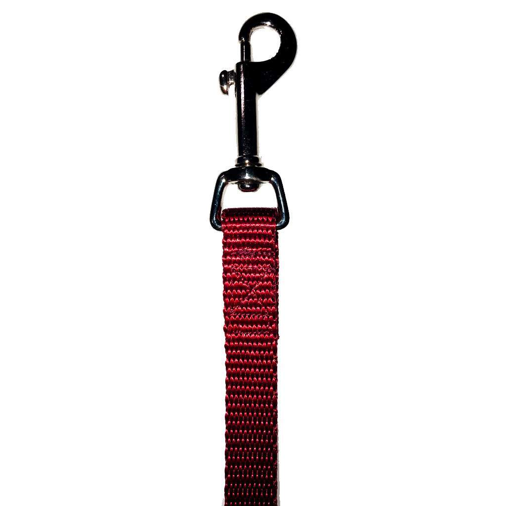 Nylon Lead 5/8" x 6' Velvet Red