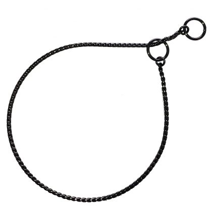 Snake Show Choker Black Chrome (med) 3.8 mm