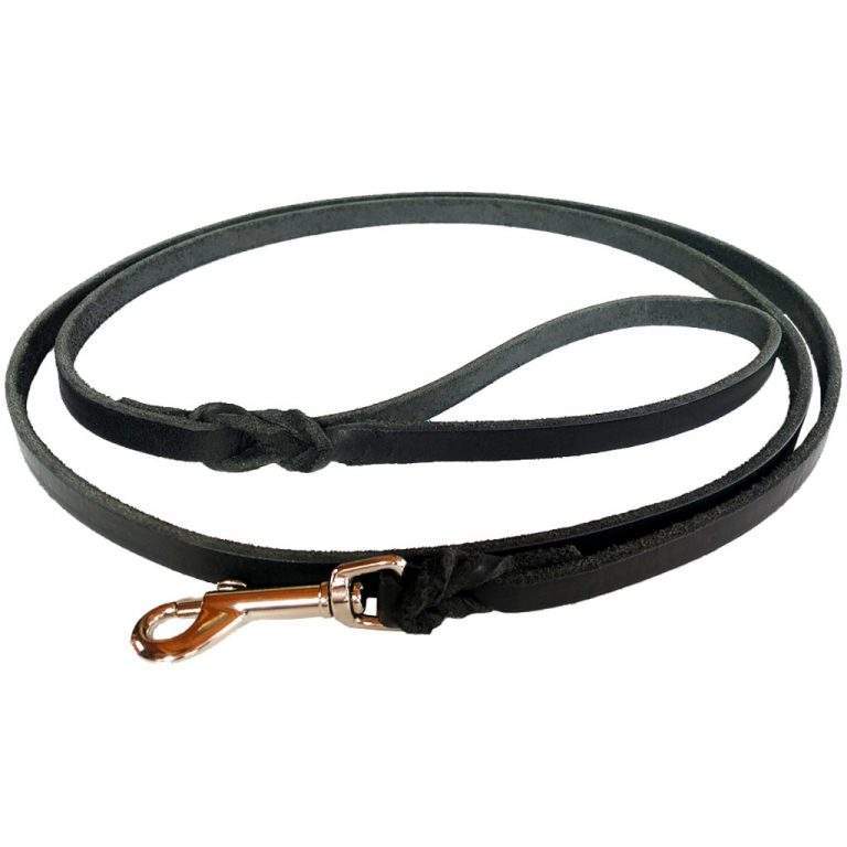 Northern Heritage Leather Lead 5/8" x 4' Braided Ends Nickel Plated Snap