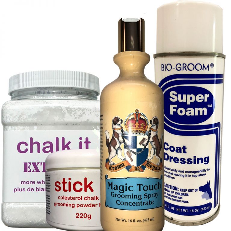 Chalk, Shampoo, Sprays and Grooming Products
