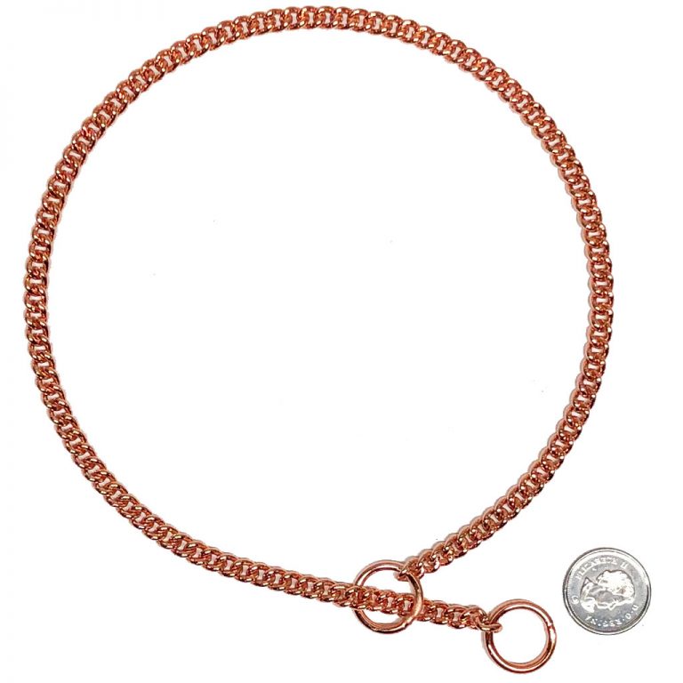 Show / Jewellery Chain Collar Jeweller's Link (xfine) 1.4mm x 16" Rose Gold